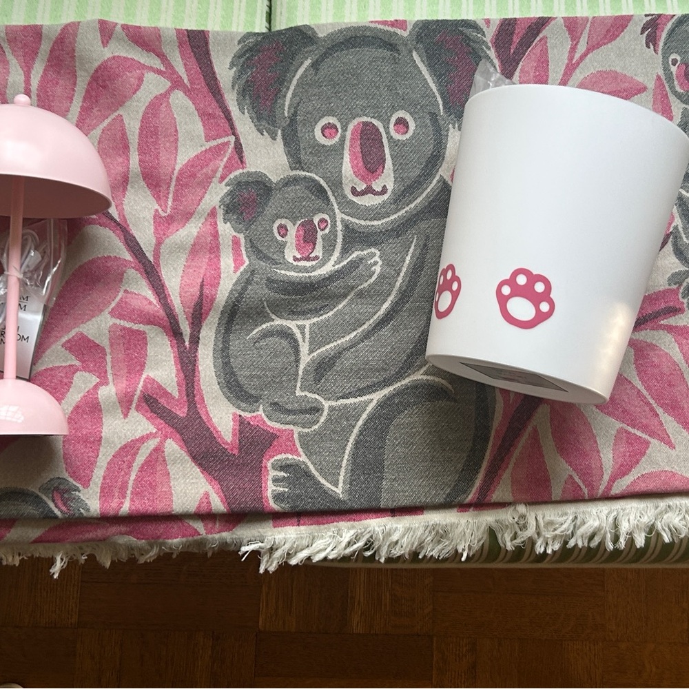 Koala Room Decor Set Original Koala Hand Loom Pink Gray White For All Ages NEW - Picture 5 of 12